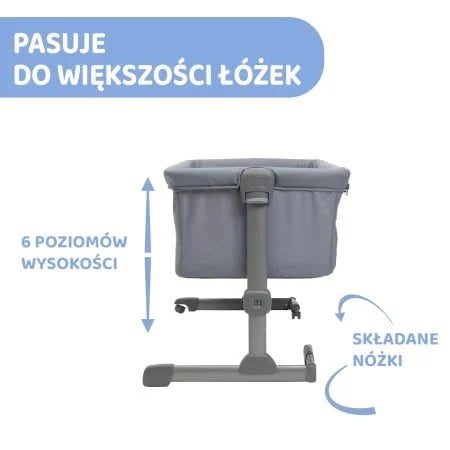 Chicco Next2Me Essential - łóżeczko dostawne pasujące do większości łóżek