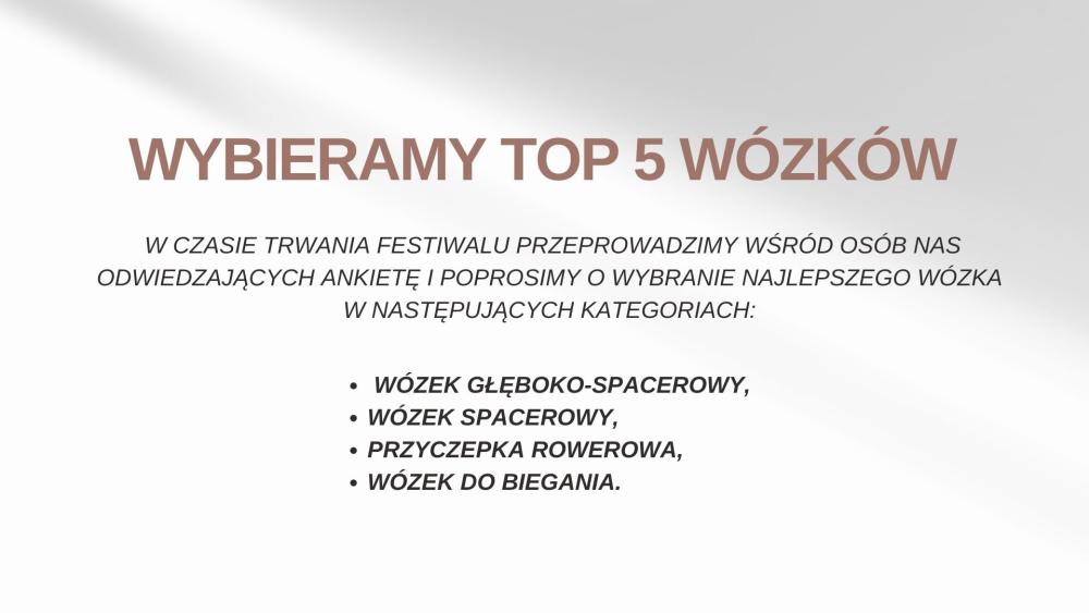 festiwal wózków top 5 konkurs