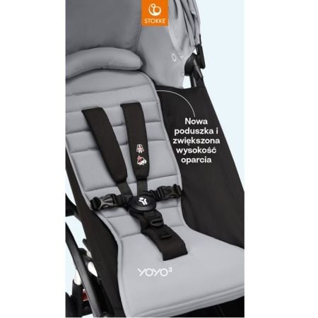 Stokke Yoyo 3 - wózek spacerowy z gondolą i nową poduszką siedziska