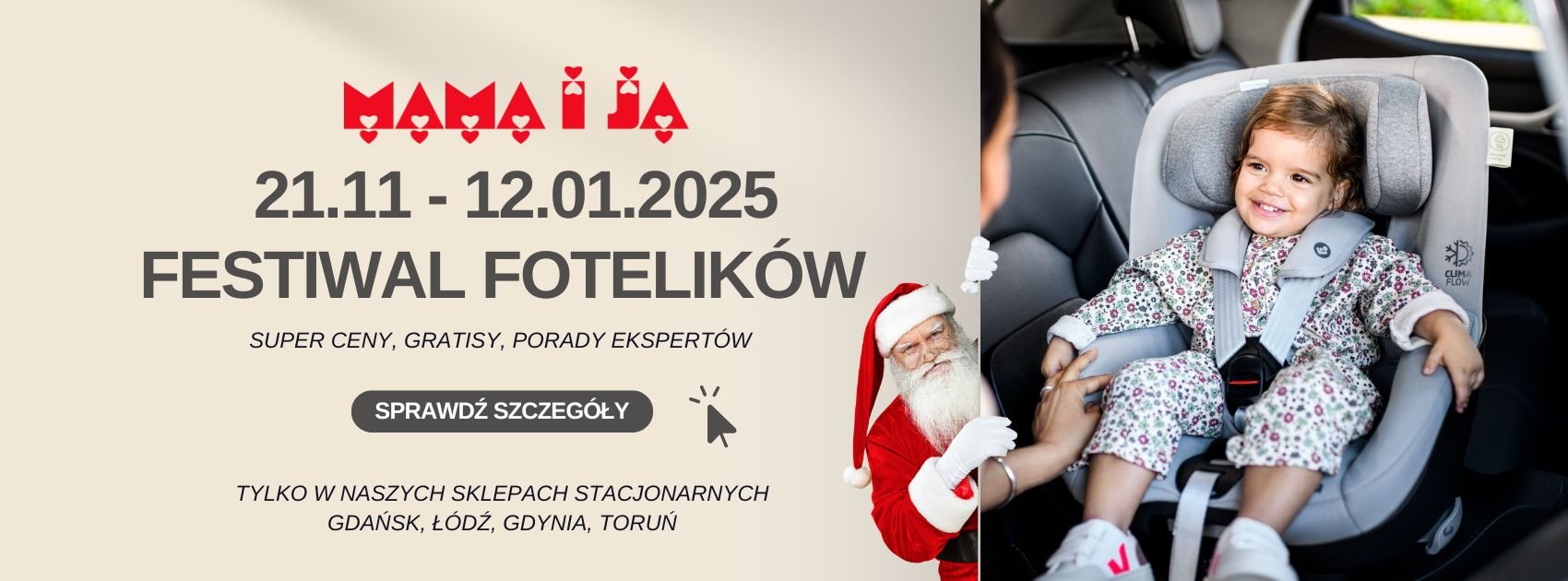 Festiwal fotelików w sklepach Mama i Ja 