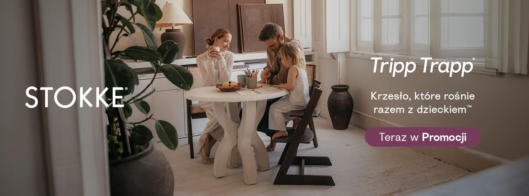 Promocja krzesełka tripp trapp w sklepach Mama i Ja 