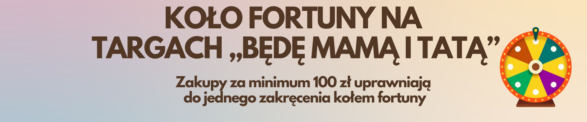 Koło fortuny na targach Będę Mamą w Gdyni