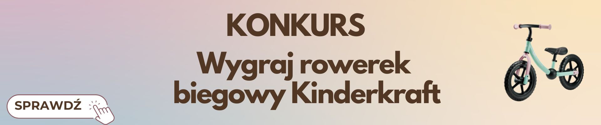 Konkurs fotograficzny z nagrodą rowerek biegowy Kinderkraft w Gdyni
