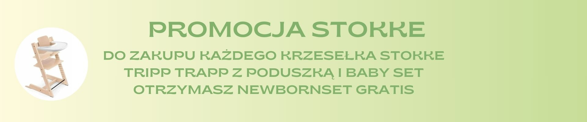promocja stokke new born set