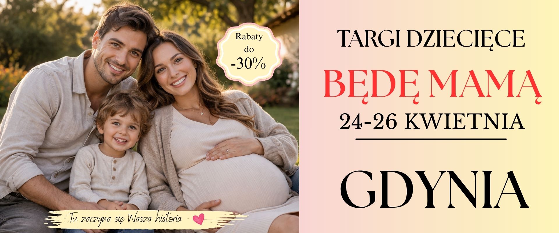 Targi dziecięce i ciążowe „Będę Mamą” w Gdyni, 20-21 marca 2026