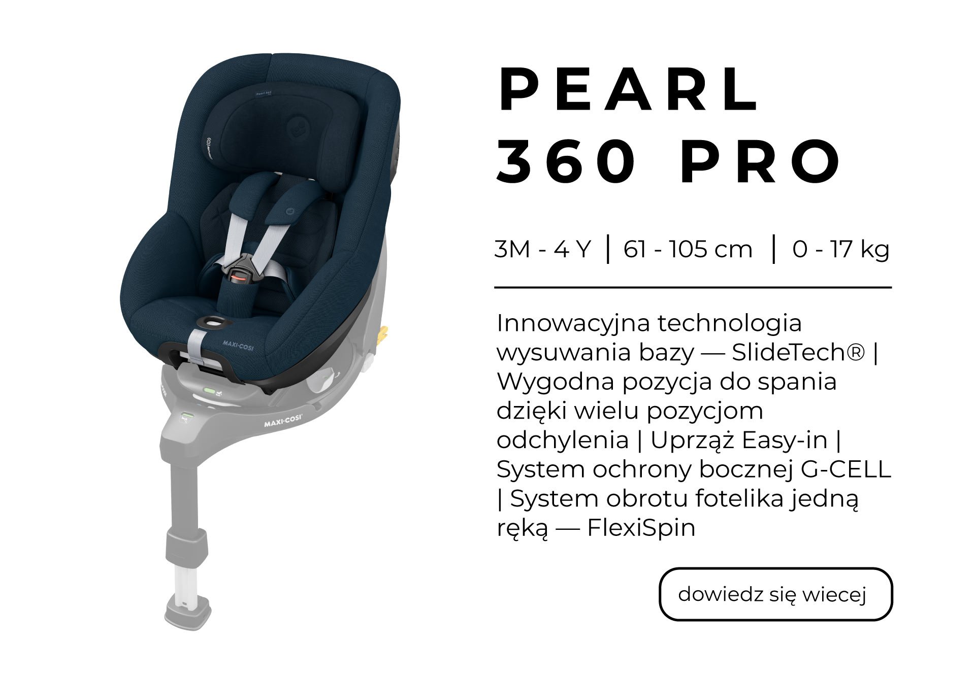 maxi cosi fotelik pearl360 pro