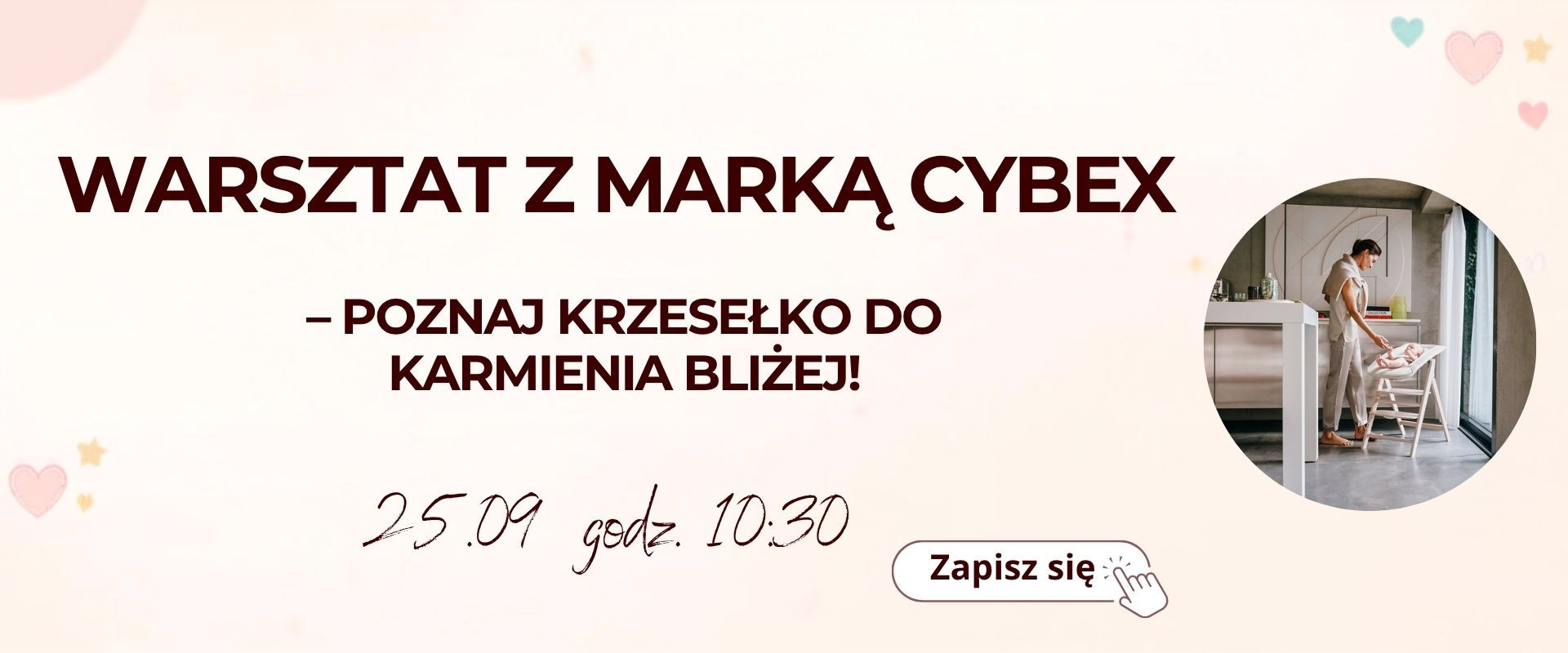 wykład krzesełko do karmienia