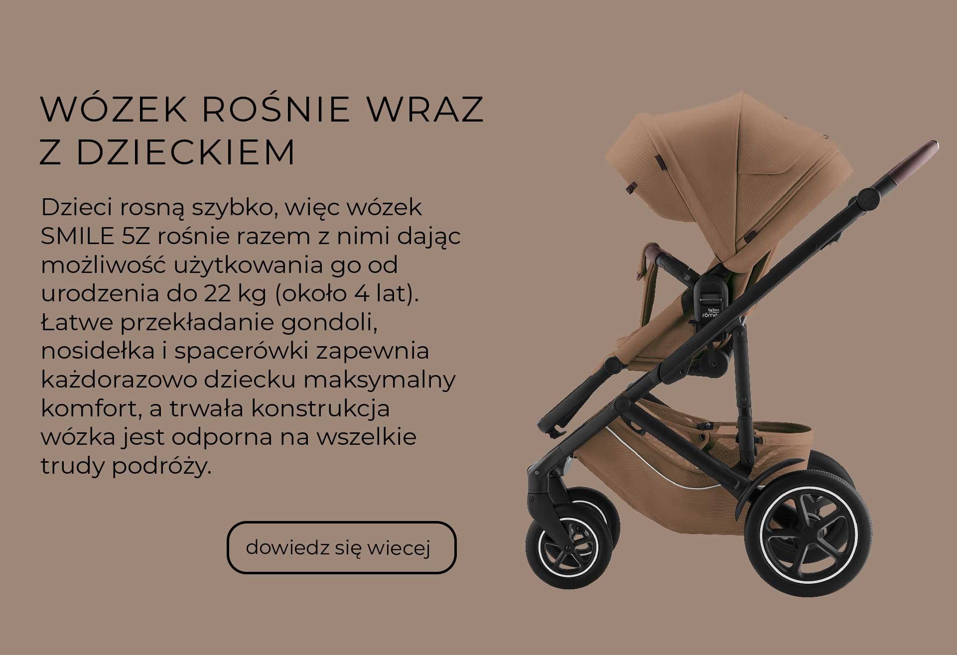 wózek romer rośnie wraz z dzieckiem