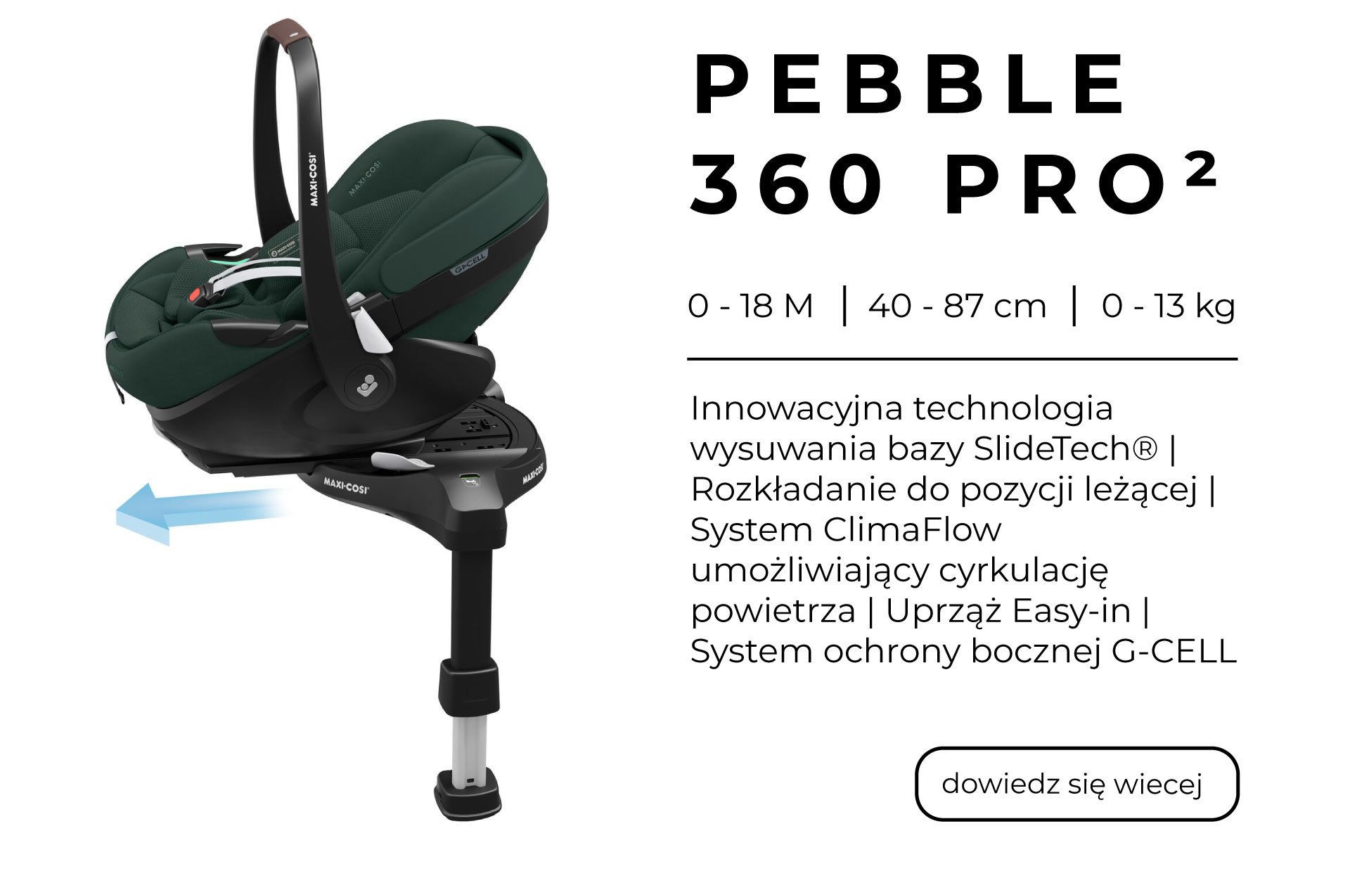 maxi cosi fotelik pebble 360 pro 2