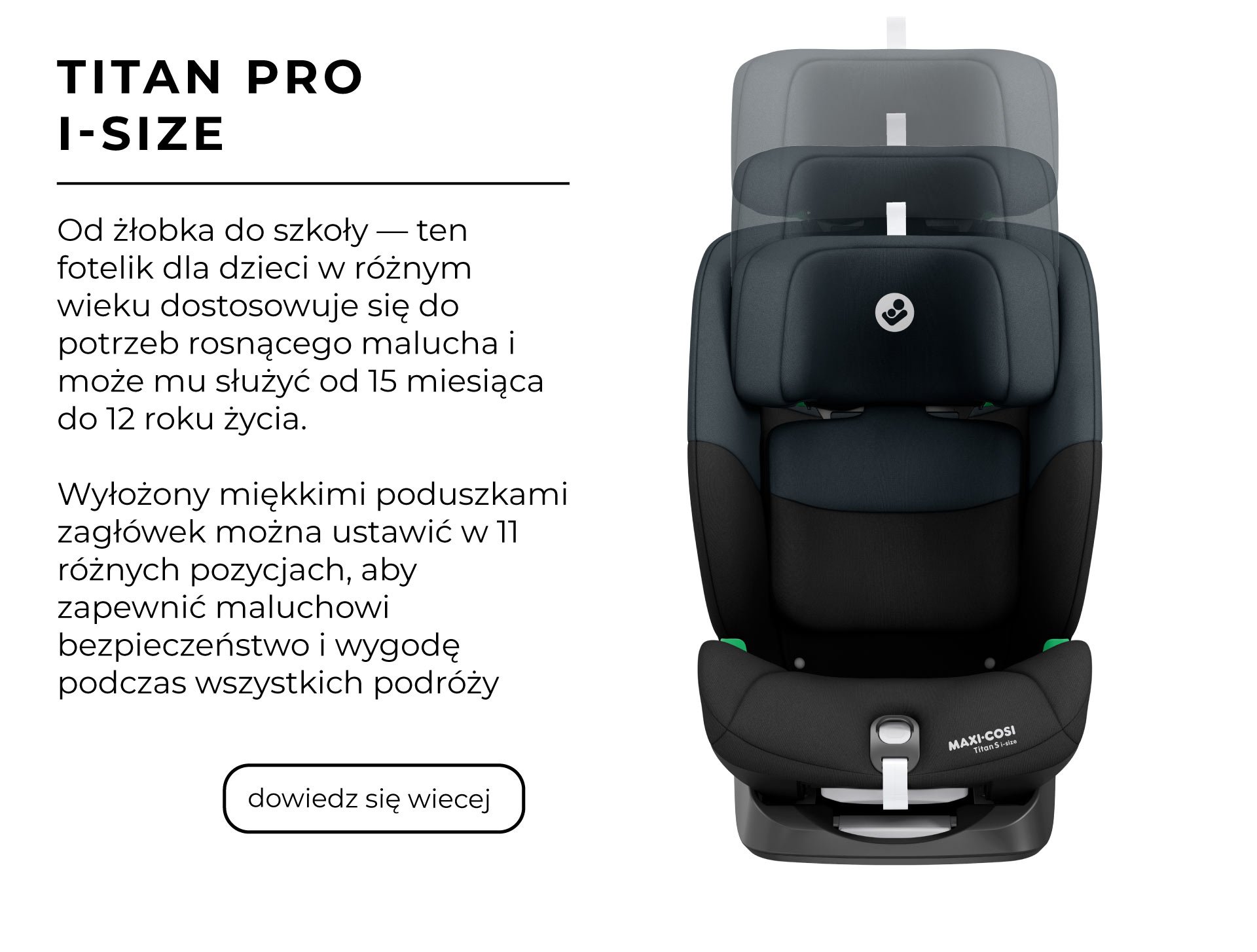 maxi cosi fotelik titan pro regulacja zagłówka