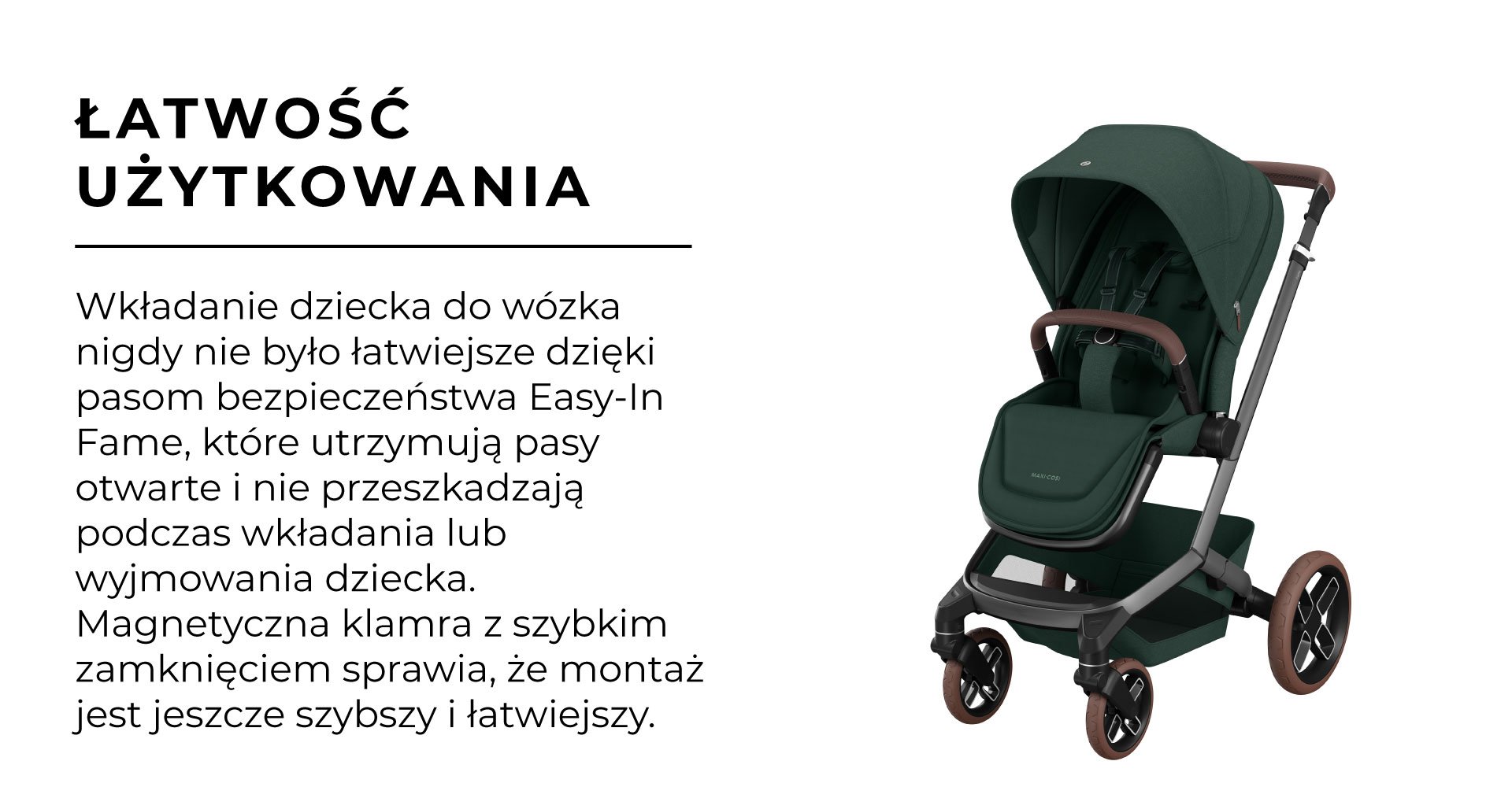 maxi cosi łatwość użytkownia