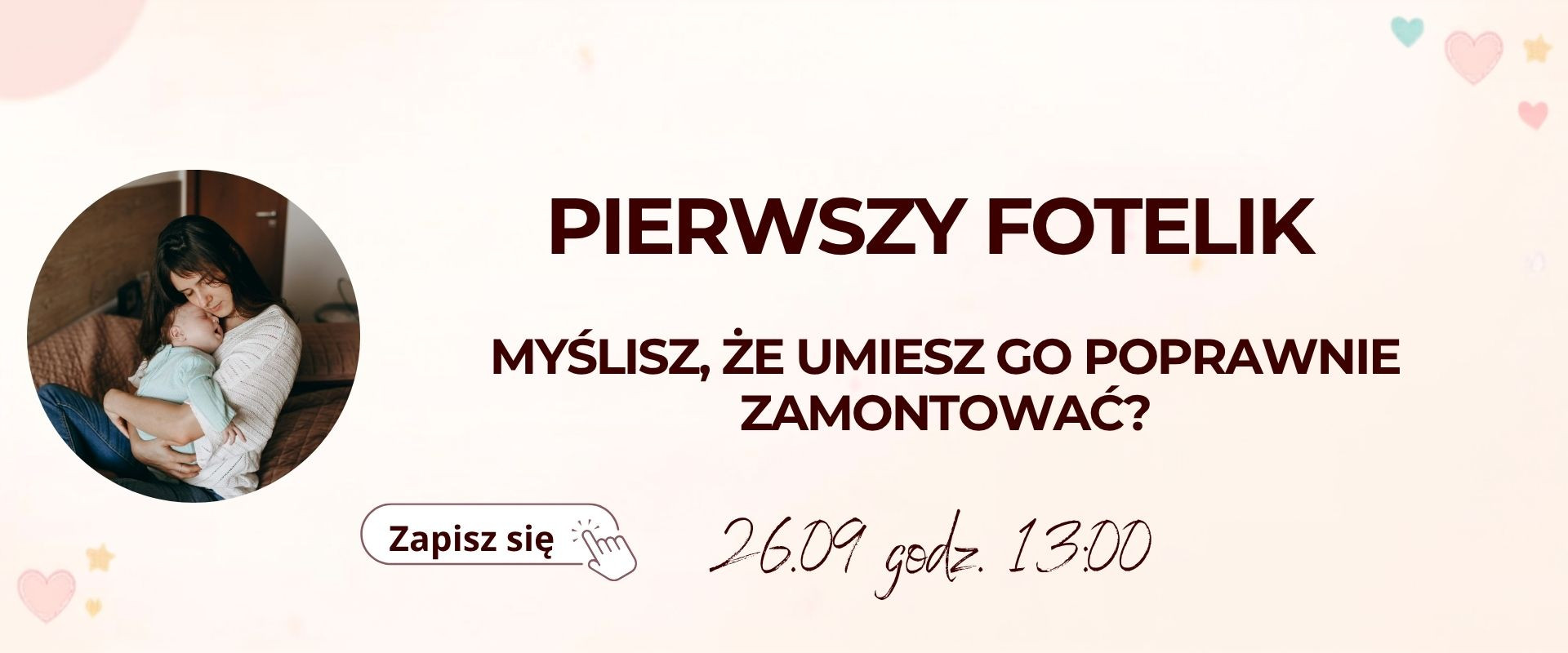 warsztaty pierwszy fotelik