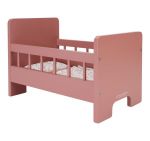 Little Dutch Drewniane łóżeczko dla lalek z pościelą - 7097