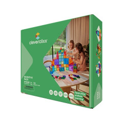 Cleverclixx Klocki magnetyczne Inventive Pack Intense - 110 el.