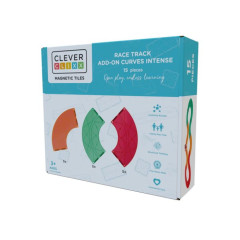 Cleverclixx Klocki magnetyczne Race Track Add-on Curves Intense