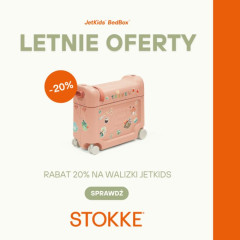 Stokke Jetkids Bedbox New - walizka na kółkach letnia promocja