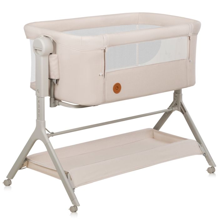 Lionelo Leonie Plus - łóżeczko dostawne 3 w 1 -Beige Sand (Outlet)