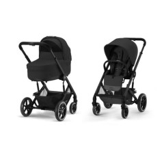 Balios S Lux Moon Black 2w1 - wózek spacerowy z gondolą S Lux