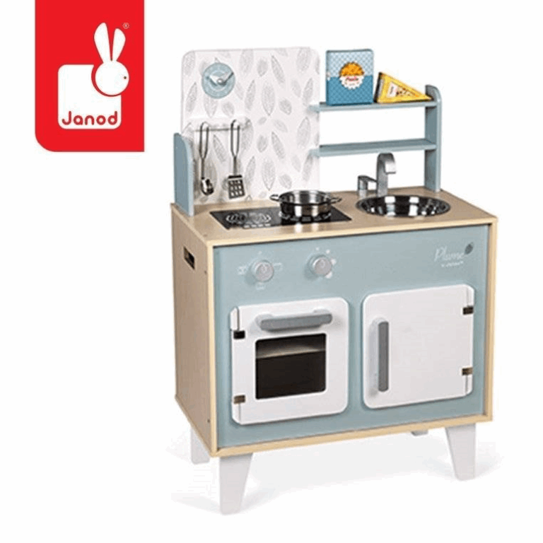 Janod&#x20;Kuchnia&#x20;drewniana&#x20;du&#x017C;a&#x20;z&#x20;akcesoriami&#x20;Plume&#x20;w&#x20;mamaija