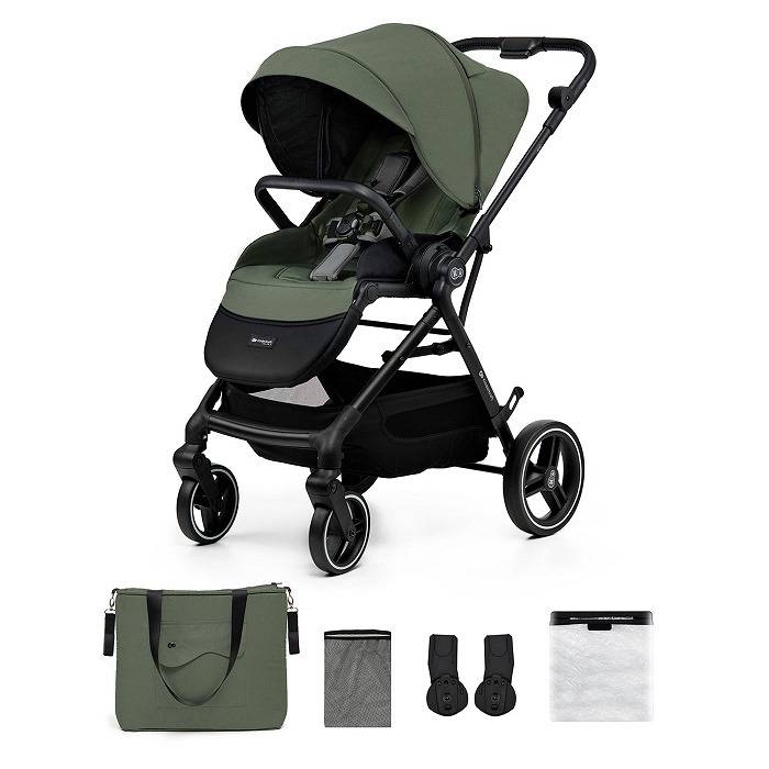 Kinderkraft Yoxi - komfortowy wózek spacerowy-Mystic Green