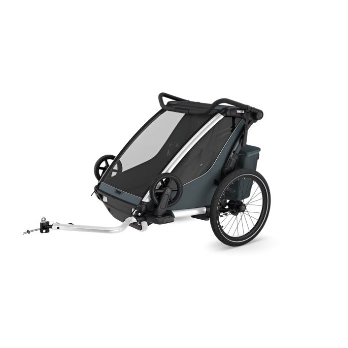 Thule Chariot Cross 2 double - przyczepka dla jednego lub dwójki dzieci-Dark Slate (Outlet)