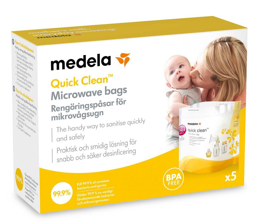 Medela&#x20;Quick&#x20;Clean&#x20;-&#x20;Torebki&#x20;do&#x20;dezynfekcji&#x20;w&#xA0;kuchence&#x20;mikrofalowej&#x20;5&#x20;sztuk
