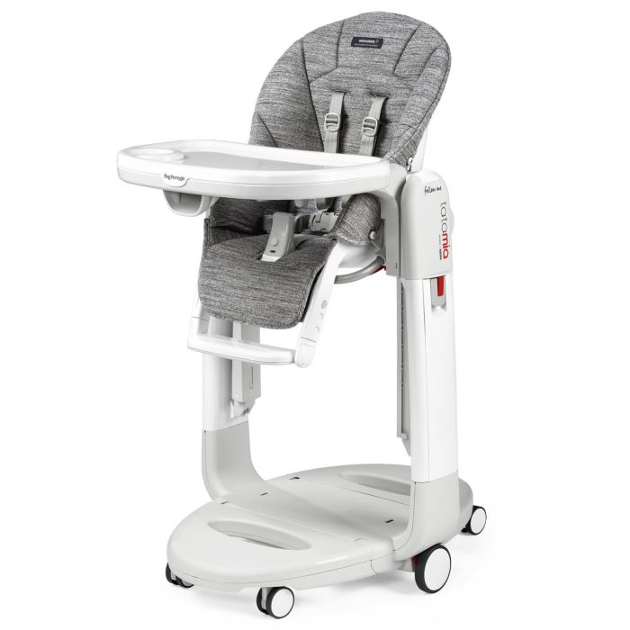 Peg Perego Tatamia Follow Me - krzesełko do karmienia-Wonder Grey - w mamaija