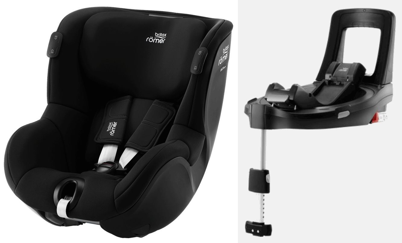 Britax&#x20;Romer,&#x20;Dualfix&#x20;iSense&#x20;-&#x20;fotelik&#x20;samochodowy&#x20;z&#x20;baz&#x0105;&#x20;Flex&#x20;Base&#x20;iSense&#x20;dla&#x20;dzieci&#x20;od&#x20;61&#x20;do&#x20;105&#x20;cm&#x20;wzrostu,&#x20;do&#x20;18&#x20;kg