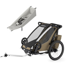 Thule Chariot Cross wersja 2 single - przyczepka dla jednego dziecka + leżaczek niemowlęcy
