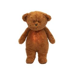 Moonie Szumiący Miś Organic z lampką