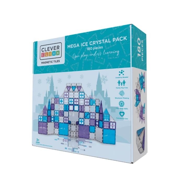 Cleverclixx&#x20;Klocki&#x20;magnetyczne&#x20;Mega&#x20;Ice&#x20;Crystal&#x20;Pack&#x20;-&#x20;180&#x20;el.&#x20;w&#x20;mama&#x20;i&#x20;ja