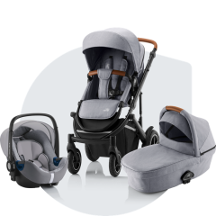 Britax Romer Smile 3 Komfort - wózek głęboko - spacerowy z fotelikiem Baby-Safe 3 i-Size 3w1