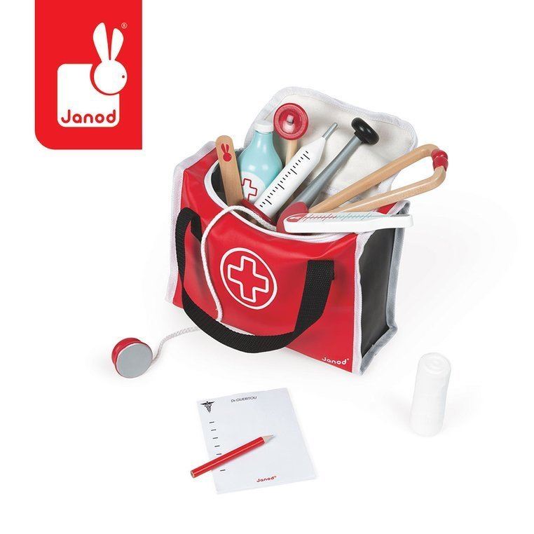Janod&#x20;Zestaw&#x20;lekarza&#x20;z&#x20;10&#x20;akcesoriami&#x20;-&#x20;06513&#x20;w&#x20;mamaija