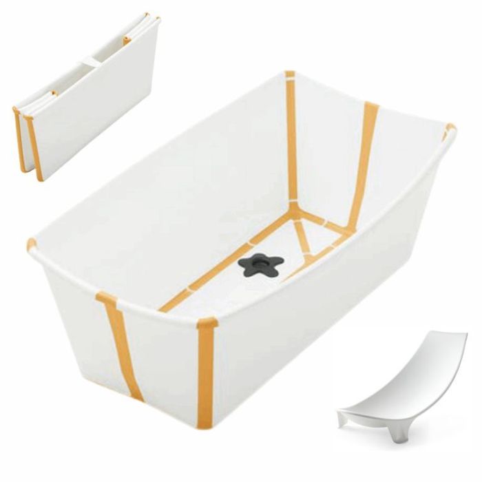 Stokke&#x20;Flexi&#x20;Bath&#x20;Bundle&#x20;-&#x20;sk&#x0142;adana&#x20;wanienka&#x20;k&#x0105;pielowa&#x20;z&#x20;wk&#x0142;adk&#x0105;&#x20;dla&#x20;noworodka&#x20;w&#x20;Mama&#x20;i&#x20;Ja