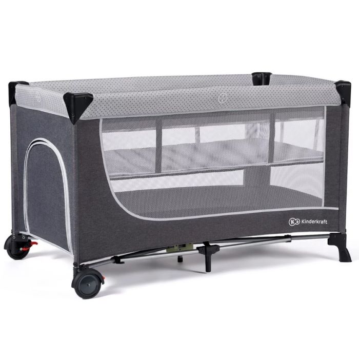 Kinderkraft&#x20;Leody&#x20;-&#x20;dwupoziomowe&#x20;&#x0142;&#xF3;&#x017C;eczko&#x20;turystyczne&#x20;w&#x20;kolorze&#x20;grey&#x20;w&#x20;mamaija