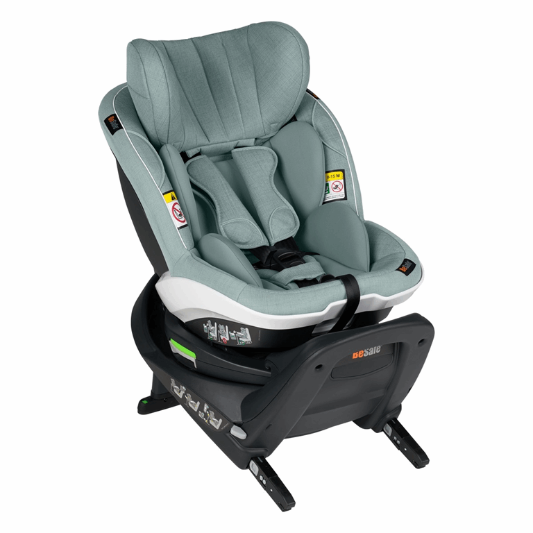 BeSafe iZi Turn i-Size - fotelik obrotowy od 61cm do 105cm, od 6 m-cy do 4 lat, do 18 kg-09 - Morska Zieleń