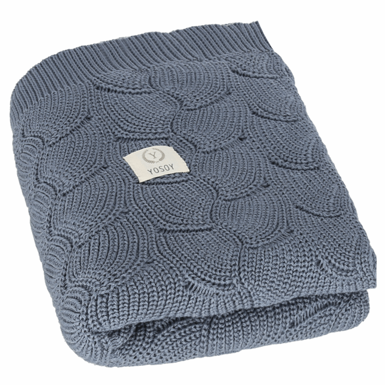 Yosoy,&#x20;Kocyk&#x20;Waves&#x20;eco&#x20;cotton&#x20;-&#x20;100&#x20;x&#x20;80&#x20;cm&#x20;w&#x20;mamaija