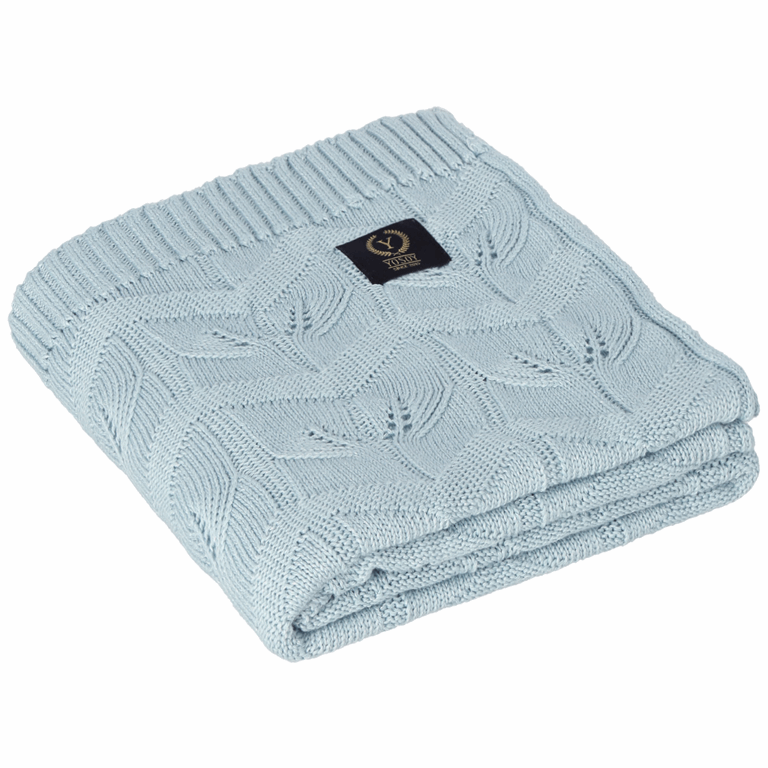 Yosoy&#x20;Kocyk&#x20;a&#x017C;urowy&#x20;LEAVES&#x20;-&#x20;95&#x20;x&#x20;85&#x20;cm&#x20;b&#x0142;&#x0119;kitny