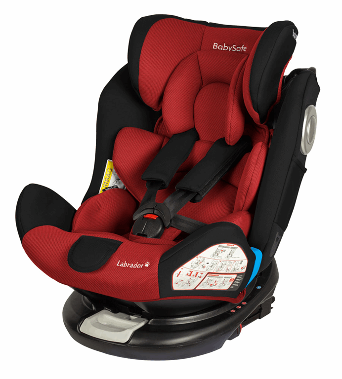 BabySafe&#x20;Labrador&#x20;-&#x20;fotelik&#x20;samochodowy&#x20;z&#x20;isofix&#x20;od&#x20;0-36&#x20;kg&#x2F;0-12&#x20;lat