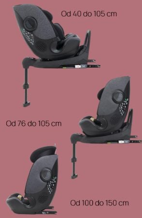 Chicco Bi-Seat Air z obrotową bazą Full 360 i-Size - fotelik od 40 do 150 cm wzrostu rodzaje instalacji w aucie