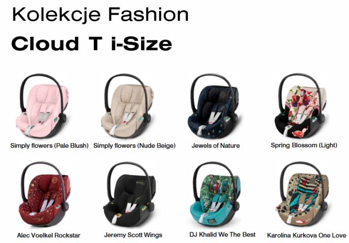 Cybex Cloud T i-Size Fashion Collection - fotelik 45 - 87 cm z bazą T