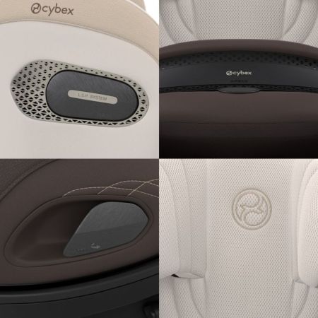 Tapicerka i detale wykończenia fotelika CYBEX Anoris S Airbag