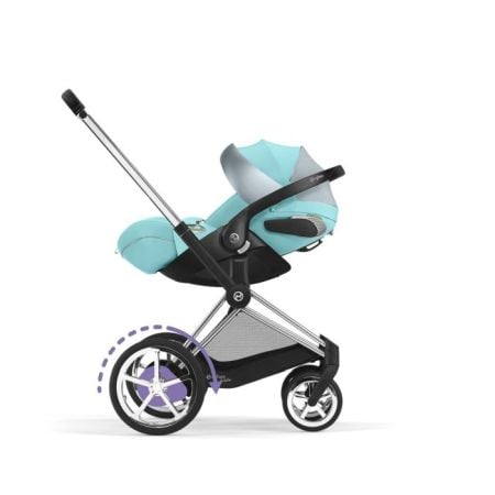 Cybex e-Priam Car by Jeremy Scott - wózek spacerowy z napędem elektrycznym i możliwością montażu fotelika