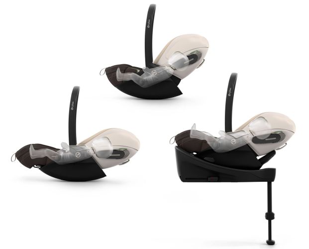 Cybex Cloud S - tapicerka, budka przeciwsłoneczna i elementy wentylacji