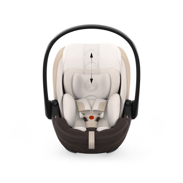 Cybex Cloud S - regulacja zagłówka i dopasowanie wnętrza do wzrostu dziecka