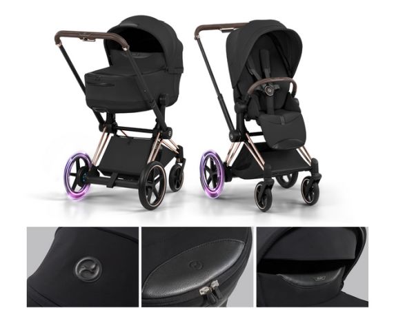 Cybex e-Priam 5.0 Style - elektryczny wózek głęboko-spacerowy 2w1 cechy charakterystyczne
