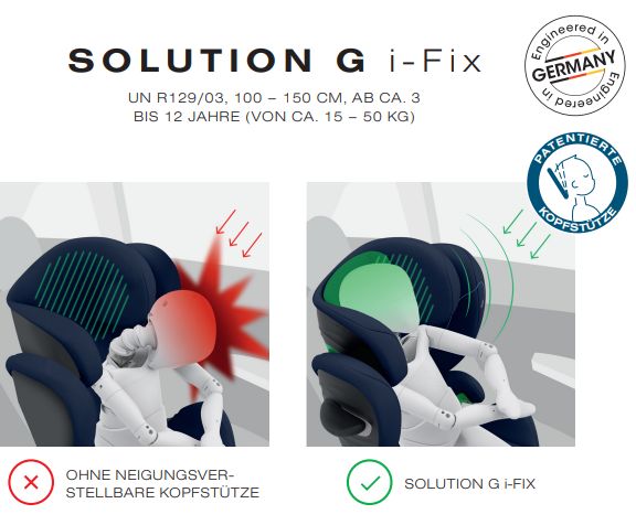Cybex Solution G i-Fix - fotelik samochodowy dla dzieci od 100 do 150 cm wzrostu