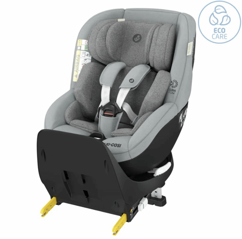 Maxi-Cosi Mica Pro Eco i-Size - obrotowy fotelik samochodowy od urodzenia do ok. 4 roku zycia, od 40 do 105 cm, 0-18 kg-Authentic Grey authentic black