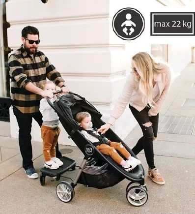 Baby Jogger, City Mini 2 - wózek spacerowy trójkołowy do 22 kg wagi dziecka