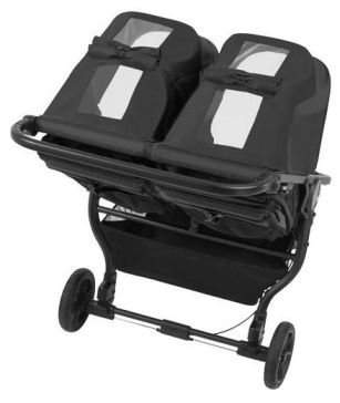 Baby Jogger, City Mini GT 2 Double - wózek spacerowy bliźniaczy z budką z okienkami